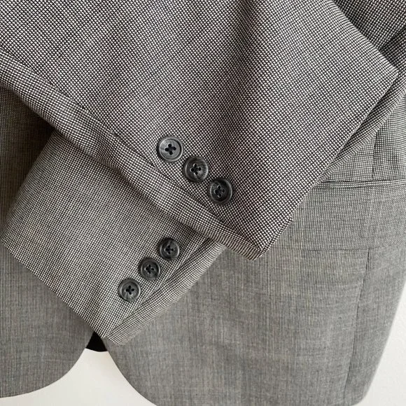 Christian Dior Vintage Monsieur Mens Blazer Size 40R * Black Gray - Picture 6 of 13